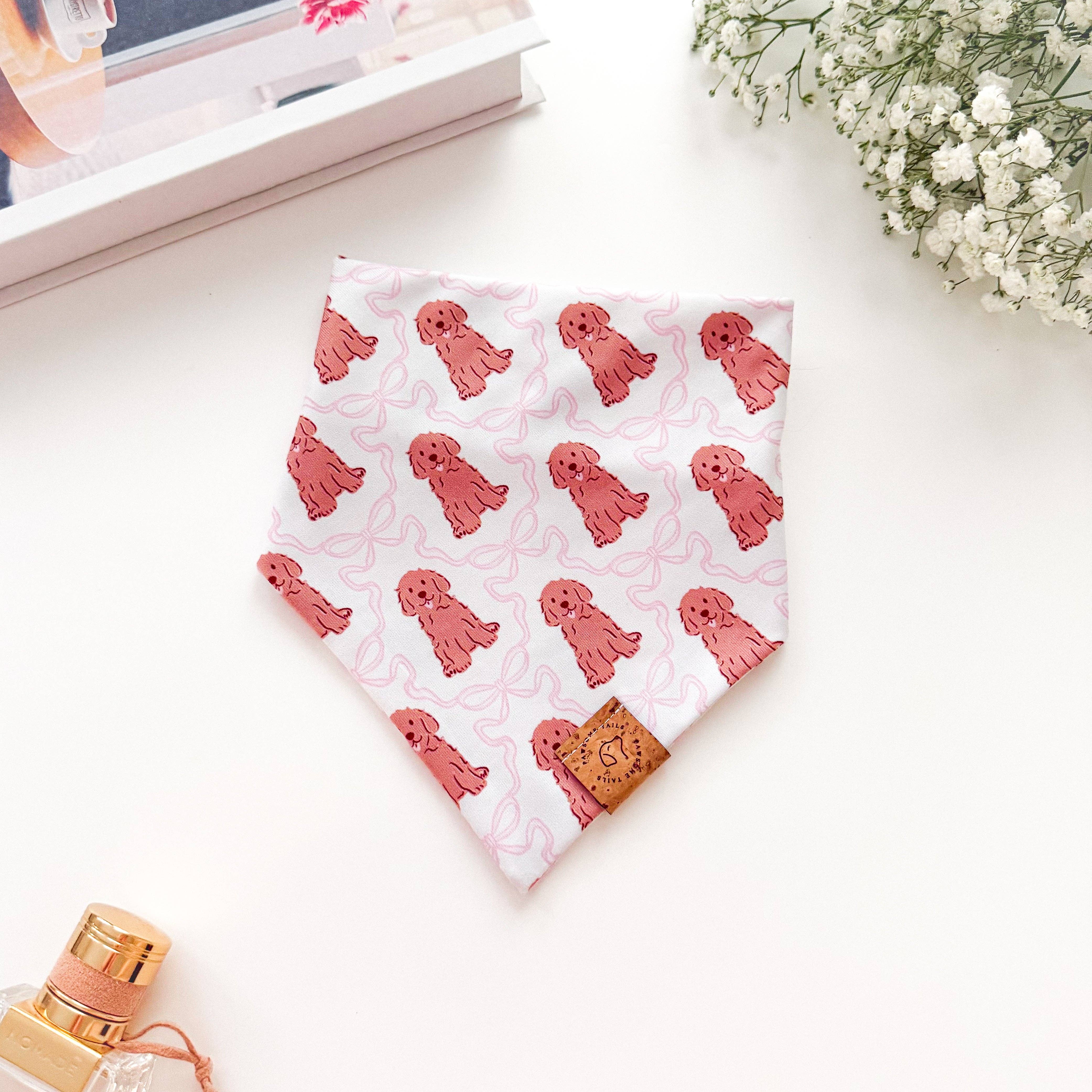 Pawsome Tails Pretty Pink Doodle Bandana