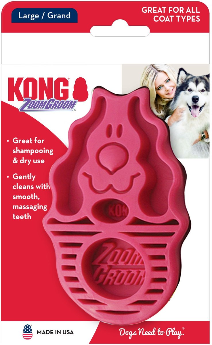 Kong Zoomgroom Raspberry