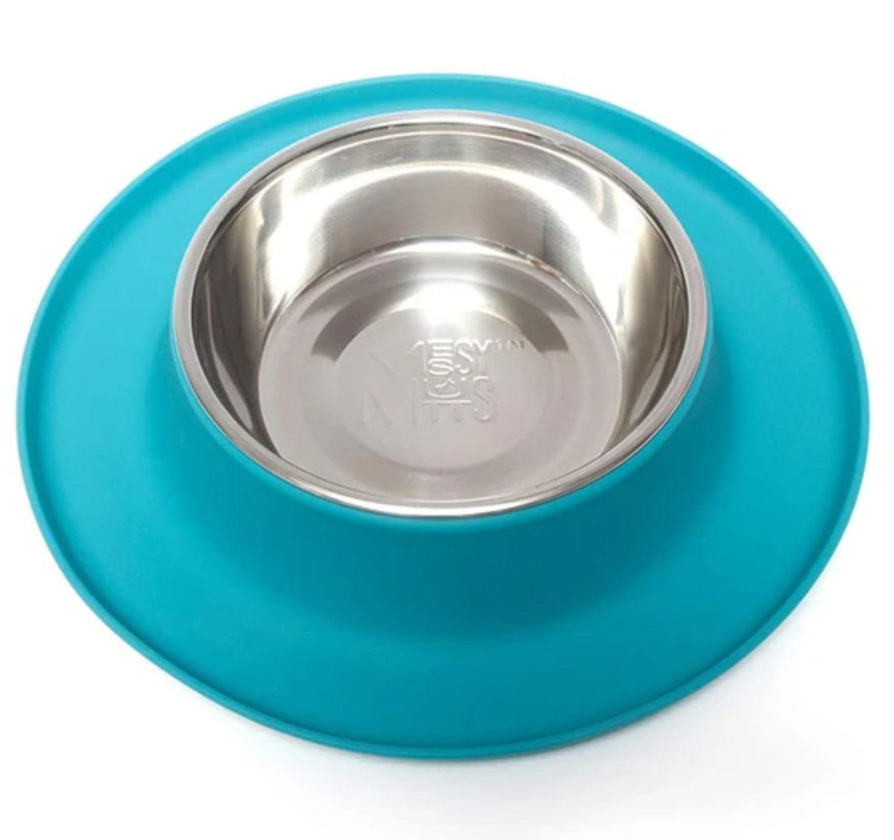 MESSY MUTTS DOG FEEDER BLUE