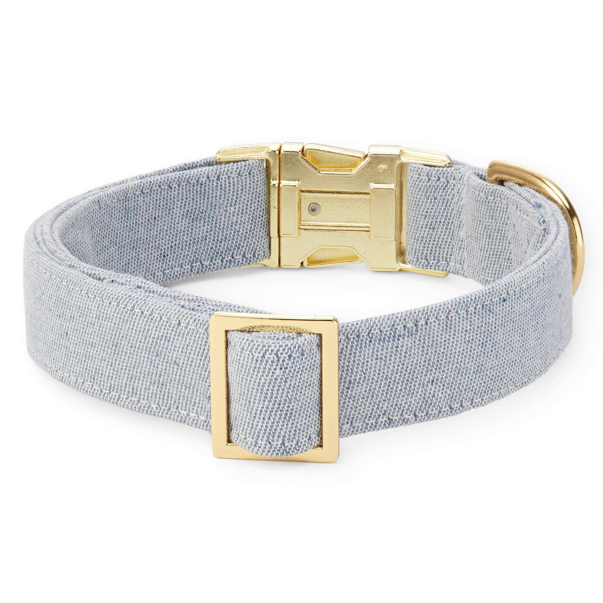 The Foggy Dog Upcycled Denim Sustainable Dog Collar