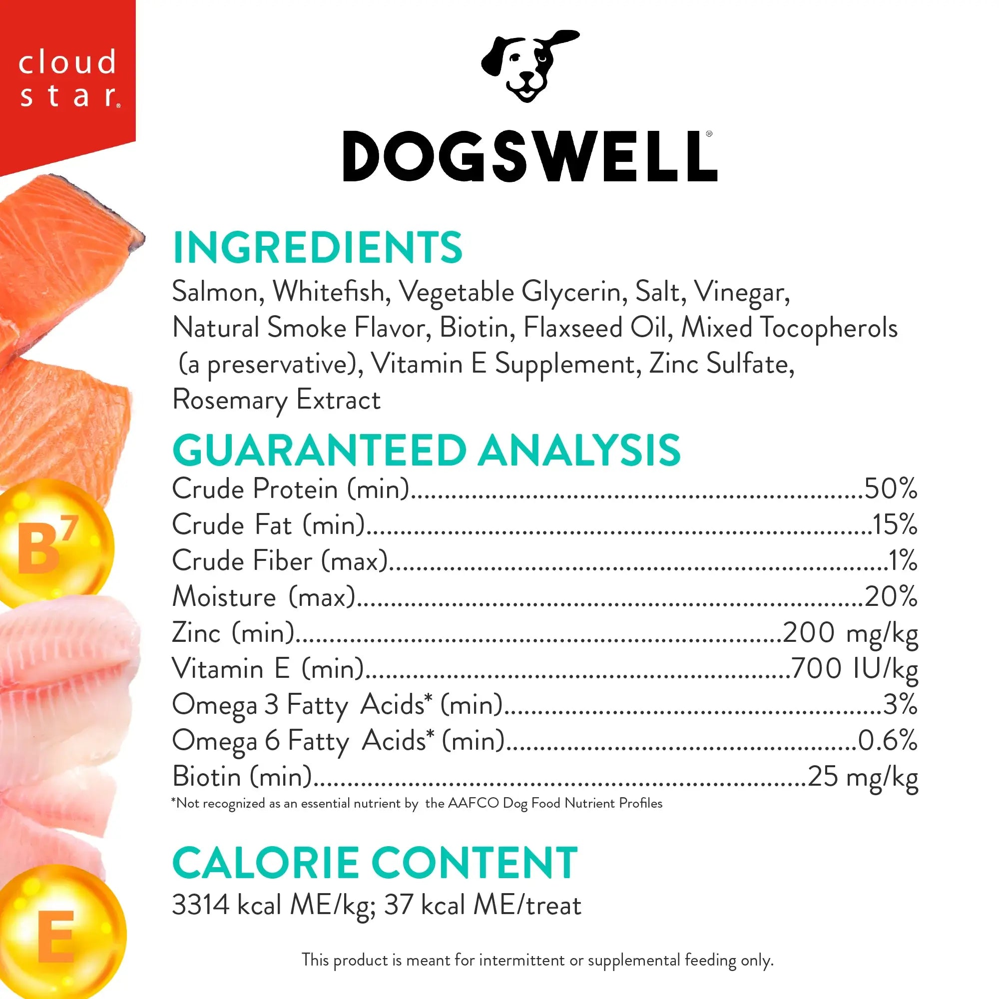 Dogswell Skin & Coat Jerky Salmon 10oz
