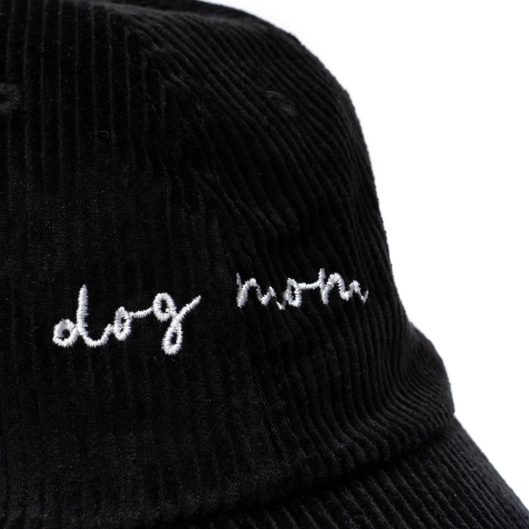Lucy & Co. Black Corduroy Dog Mom Hat