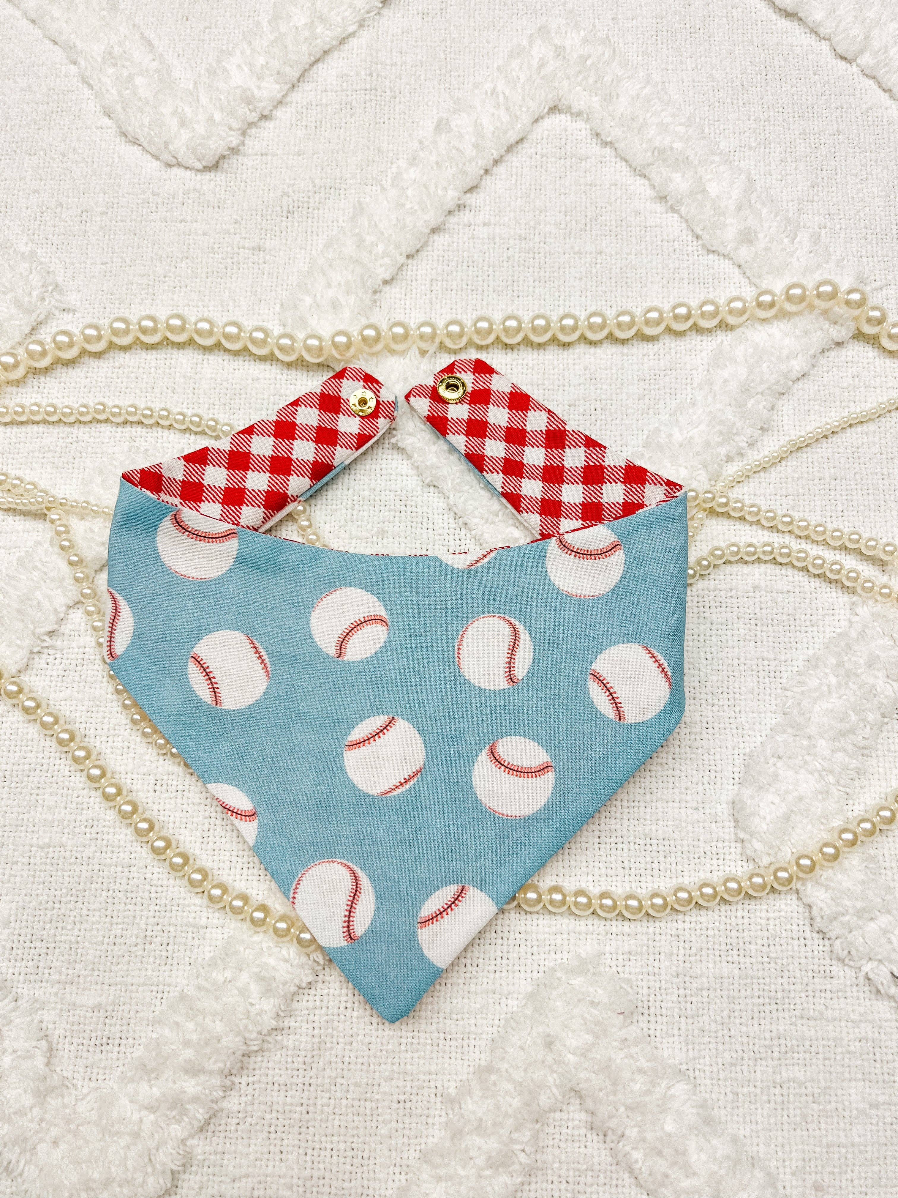 StellaLoo Baseball Snap-On Reversible Bandana