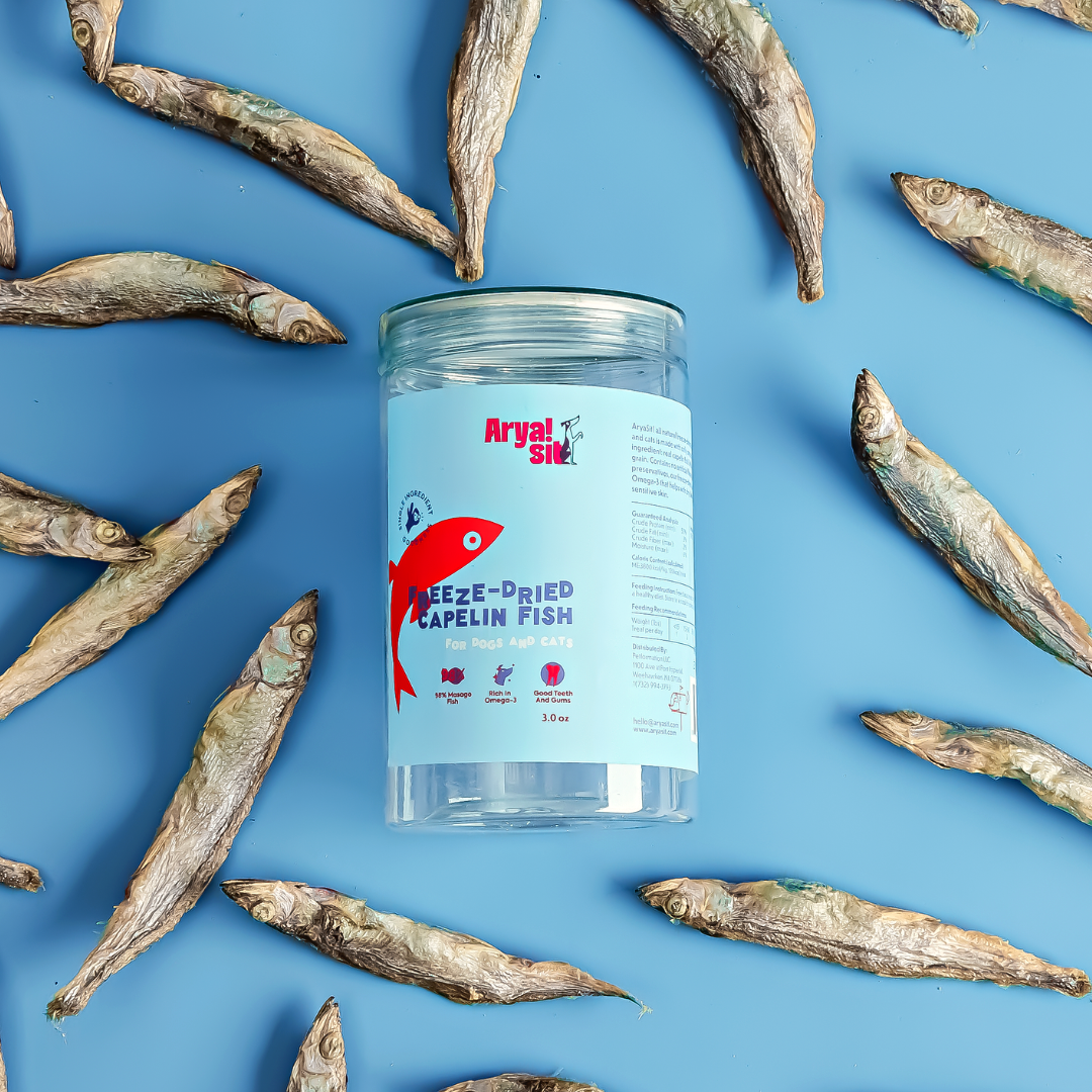 Arya Sit! Freeze-Dried Capelin 4oz