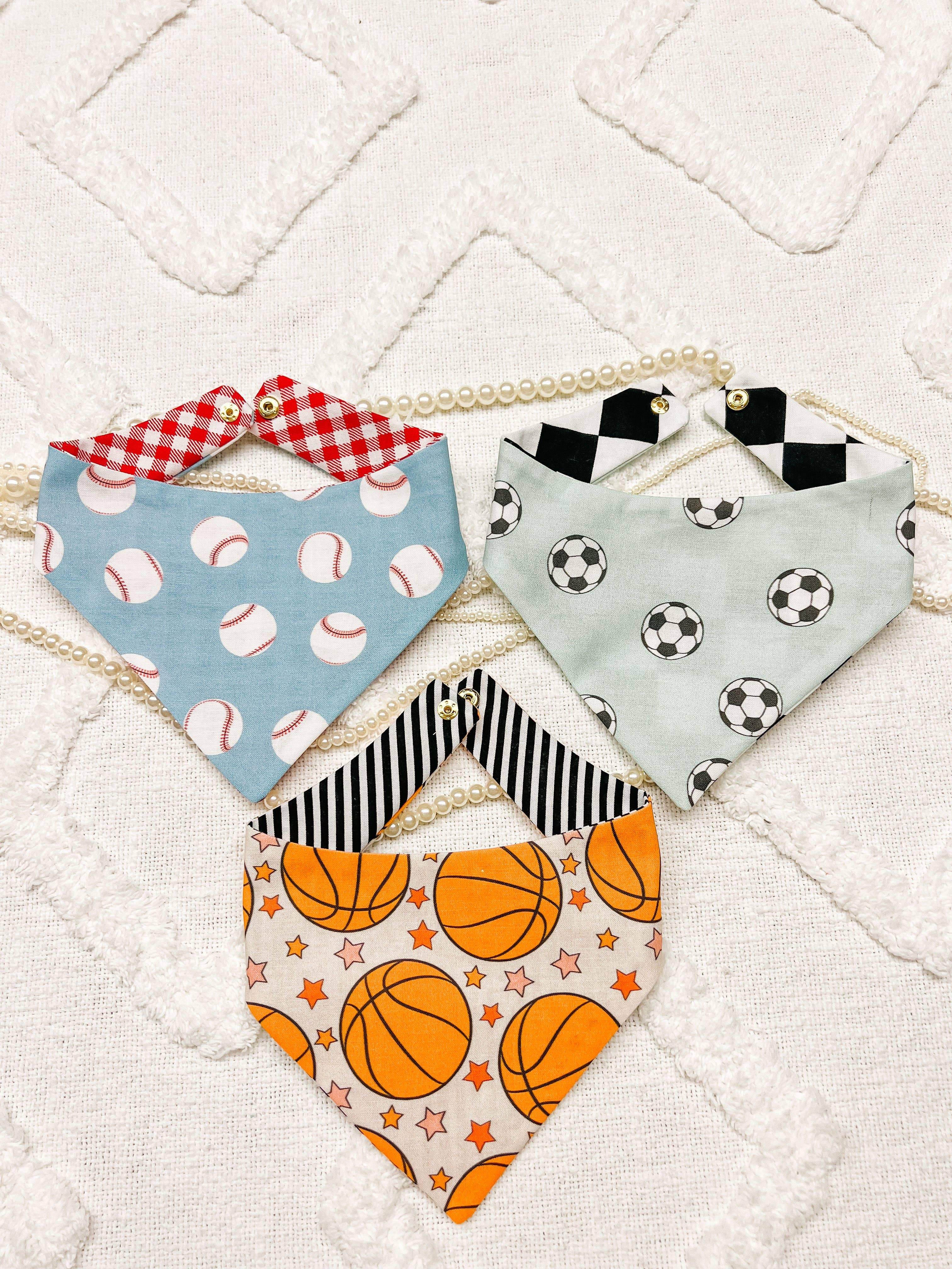 StellaLoo Baseball Snap-On Reversible Bandana
