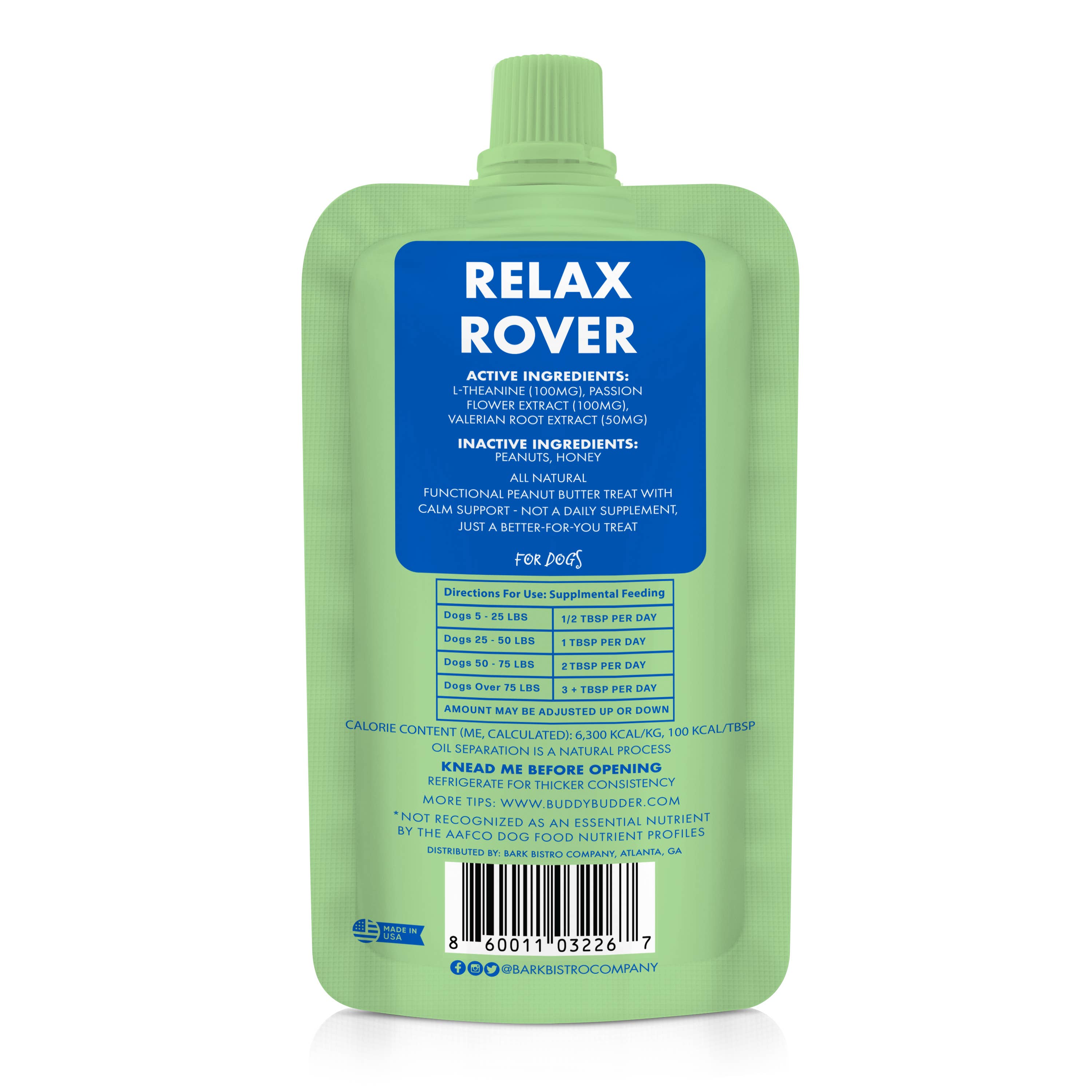 Bark Bistro Relax Rover Buddy Budder