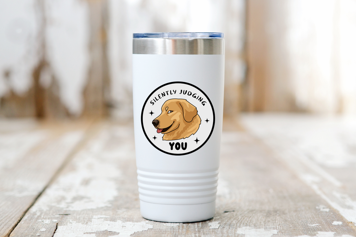 Silently Judging you Doggy Sticker - dog, pet, funny, sassy