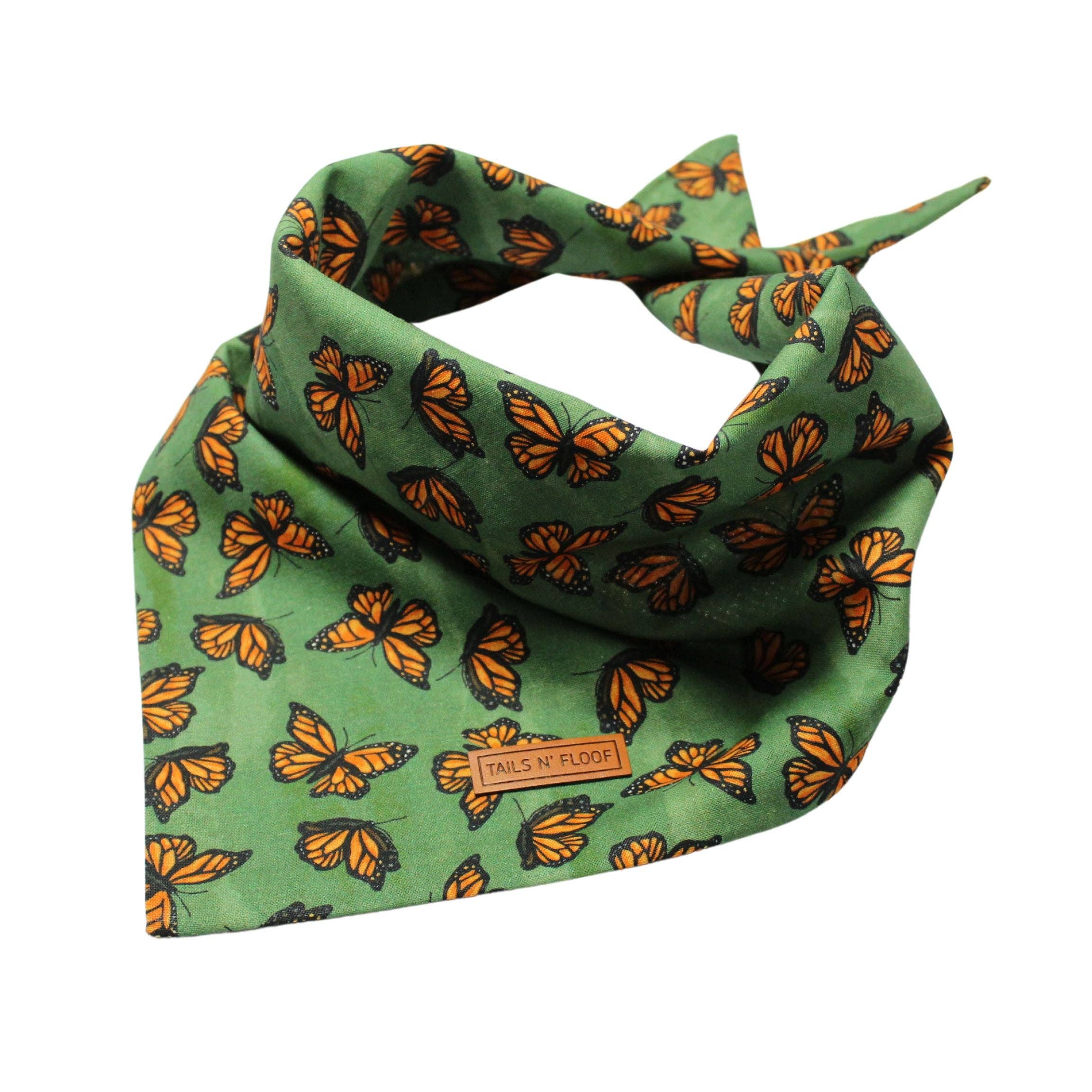 Tails N' Floof Monarch Butterflies Bandana