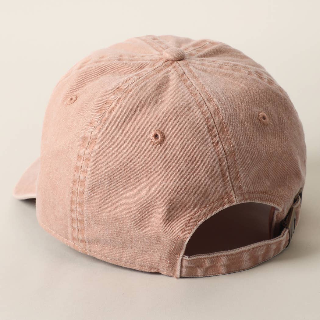 Let's Go For A Walk Embroidered Cotton Baseball Cap
