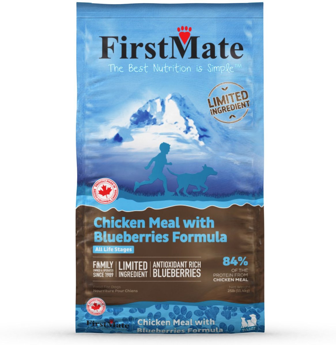 FirstMate Limited Ingredient Chicken w/Blueberries Dog 5lbs