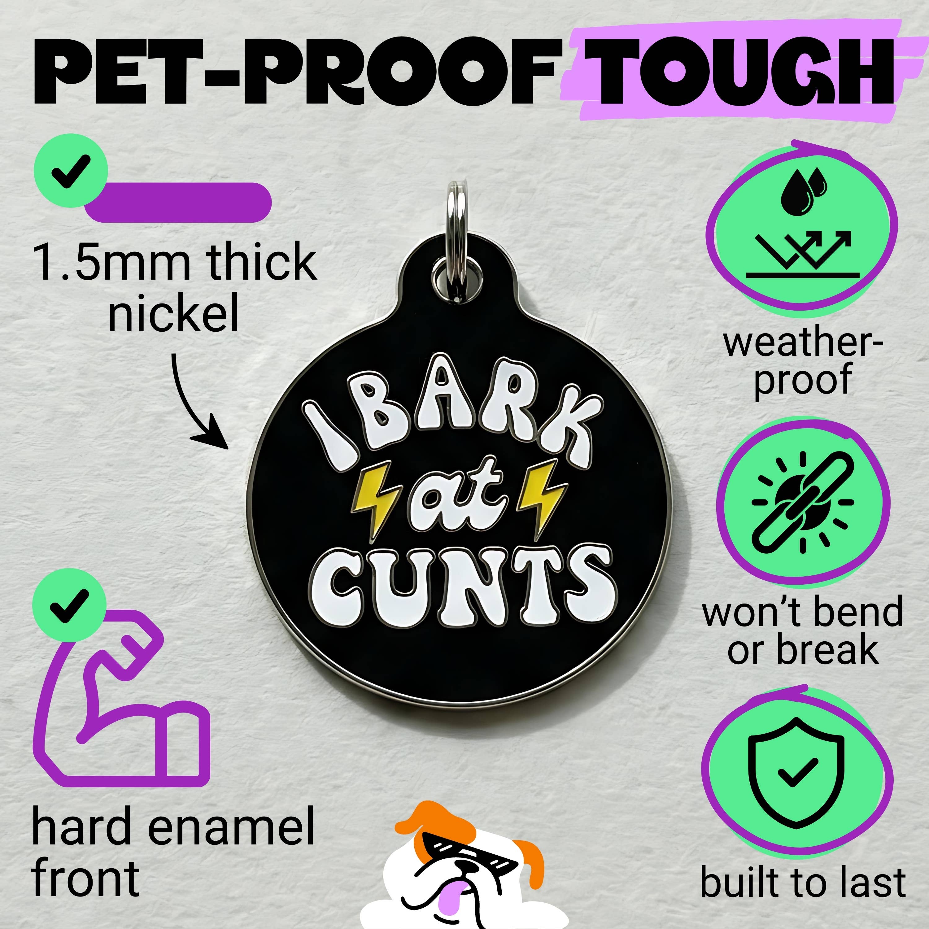 Bad Tags - I Bark at Cunts *Black