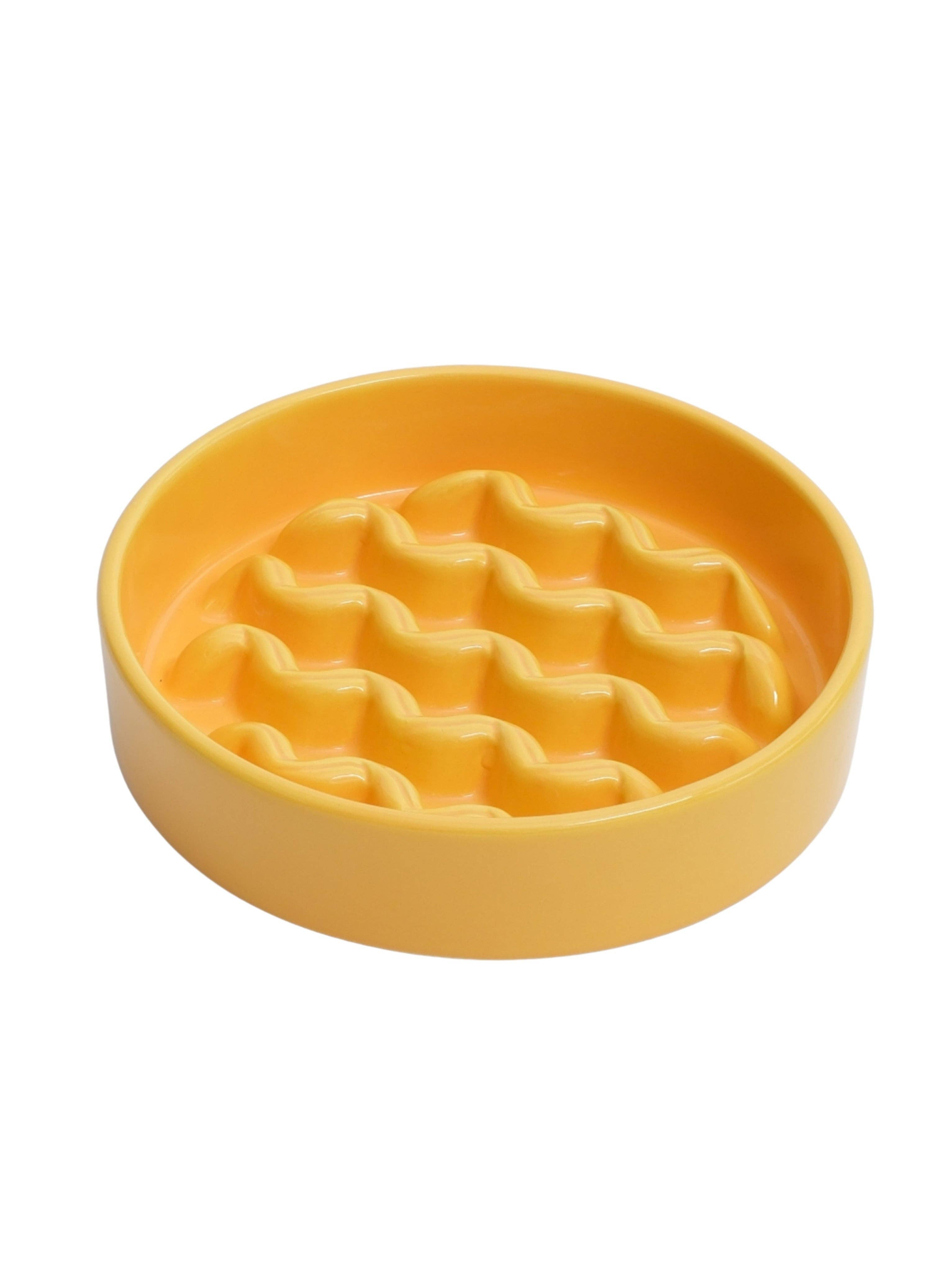 Pehom Macaroni Slow Feeder Dog Bowls - Purple