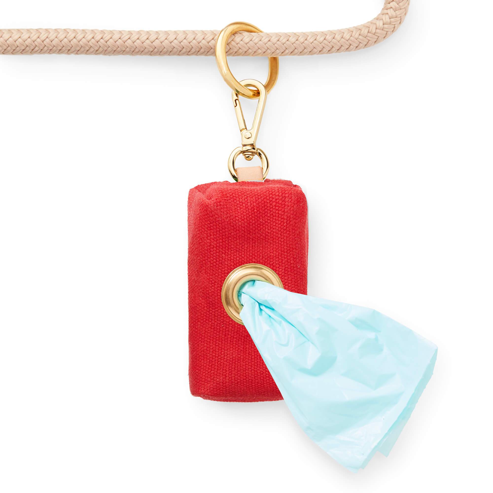 The Foggy Dog Ruby Waxed Canvas Poop Bag Dispenser