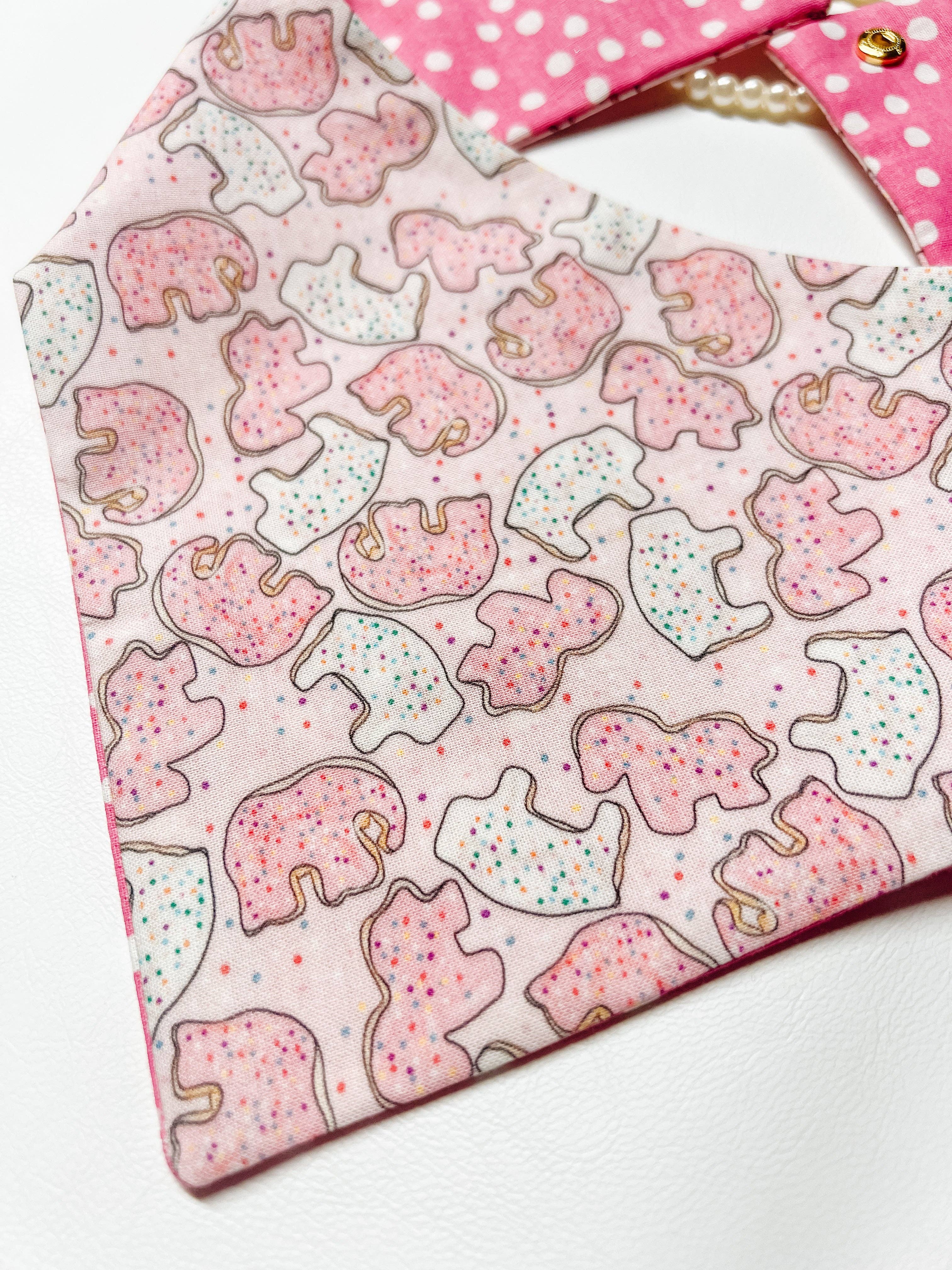 StellaLoo Animal Crackers Snap-On Reversible Bandana