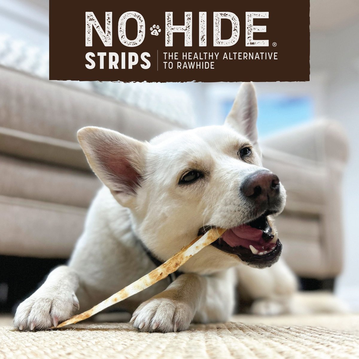 Earth Animal Dog No Hide Venison Strips 4-Pack