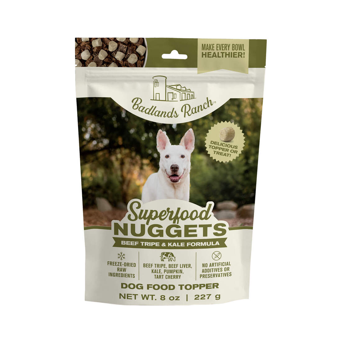 Badlands Ranch Superfood Nuggets Beef Tripe & Kale 8oz