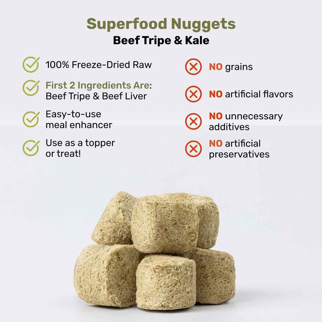 Badlands Ranch Superfood Nuggets Beef Tripe & Kale 8oz