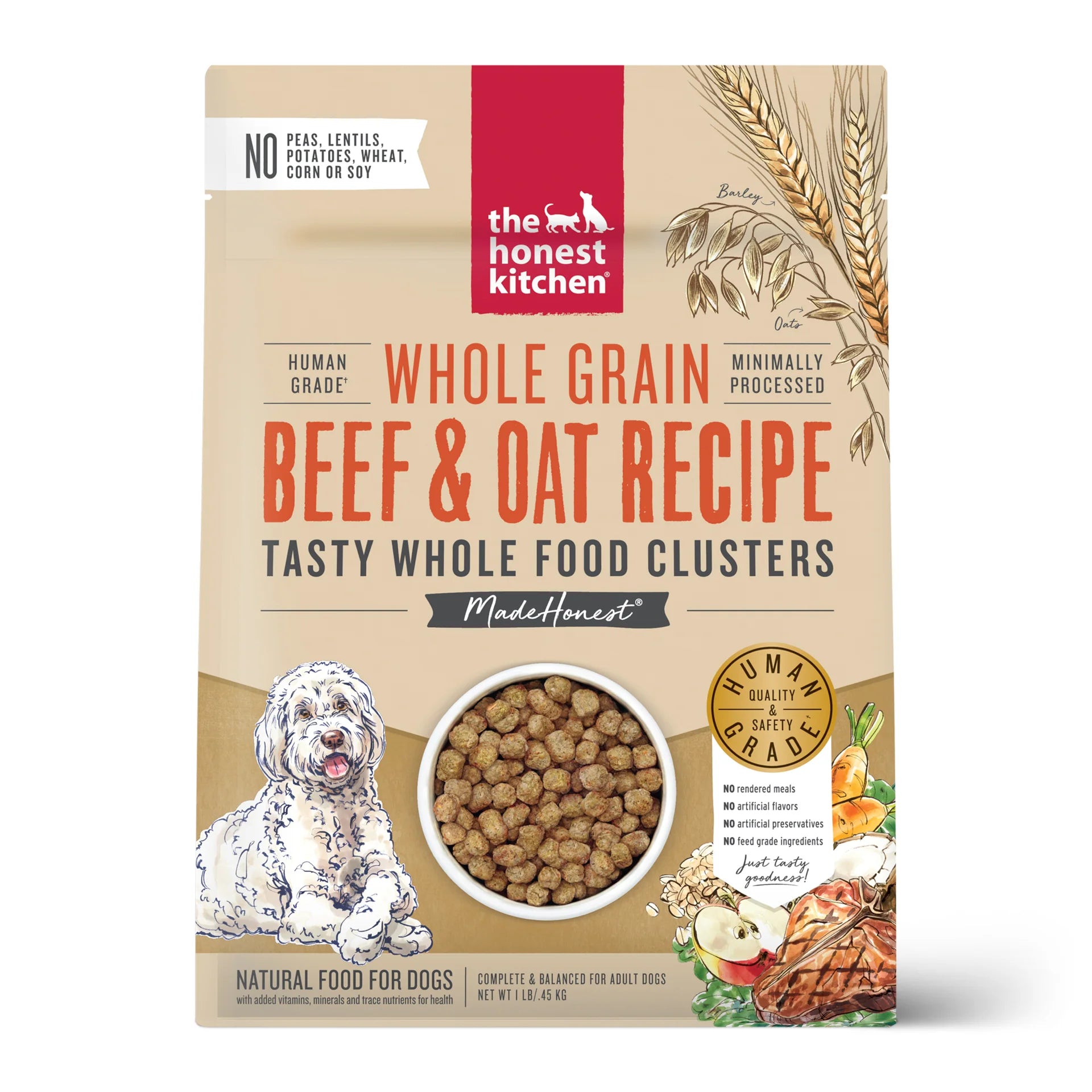 The Honest Kitchen Dog Beef Whole Grain