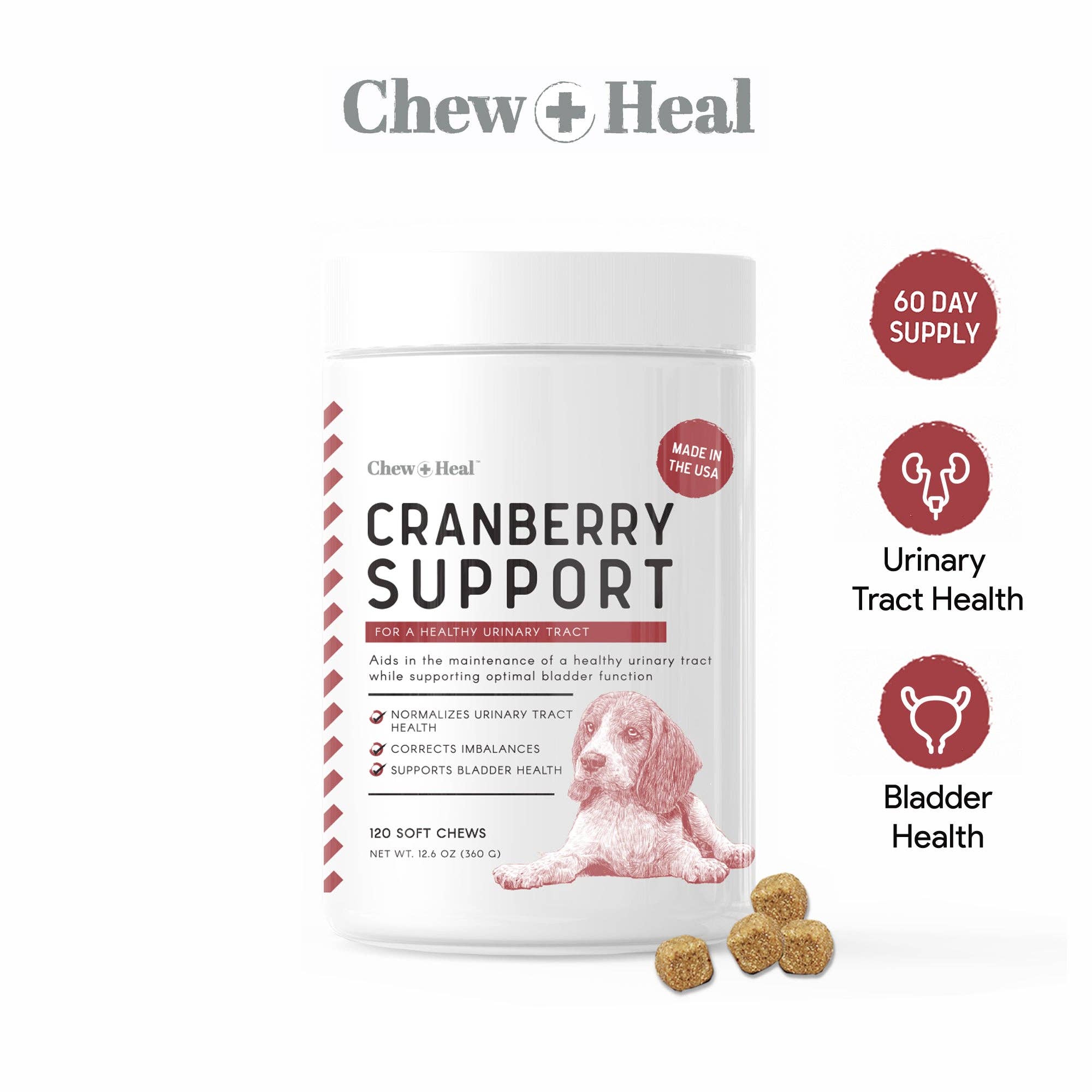 Chew & Heal UTI Treatment Cranberry Chews