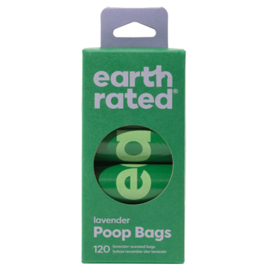 EARTH RATED POOP BAGS SCENTED REFILL ROLLS - 120CT