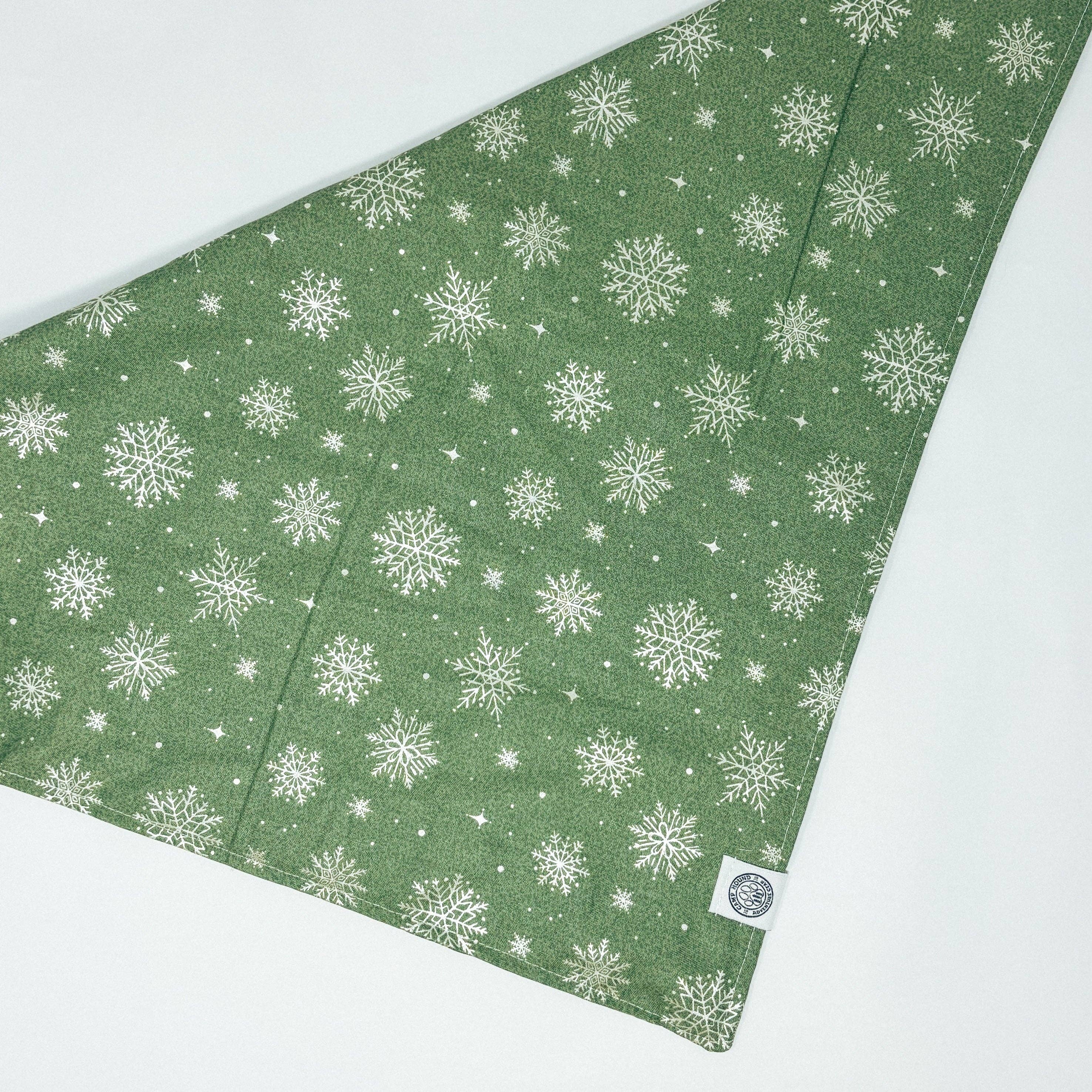 Camp Hound Snowy Dog Bandana | Winter Snowflake