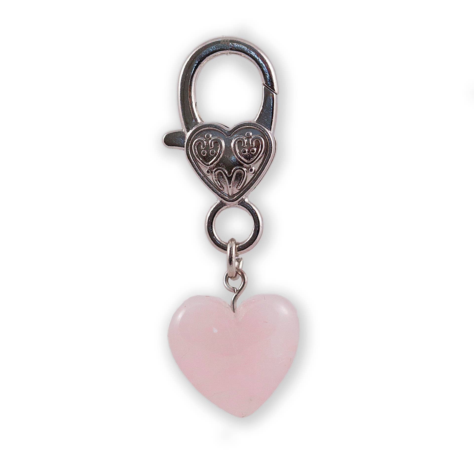 Crystal Pet Love Rose Quartz Heart