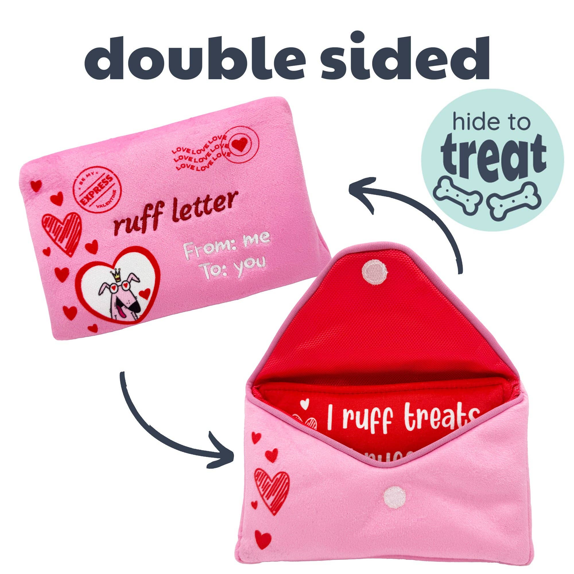 Huxley & Kent Seek 'n Treat Ruff Letter Dog Toy
