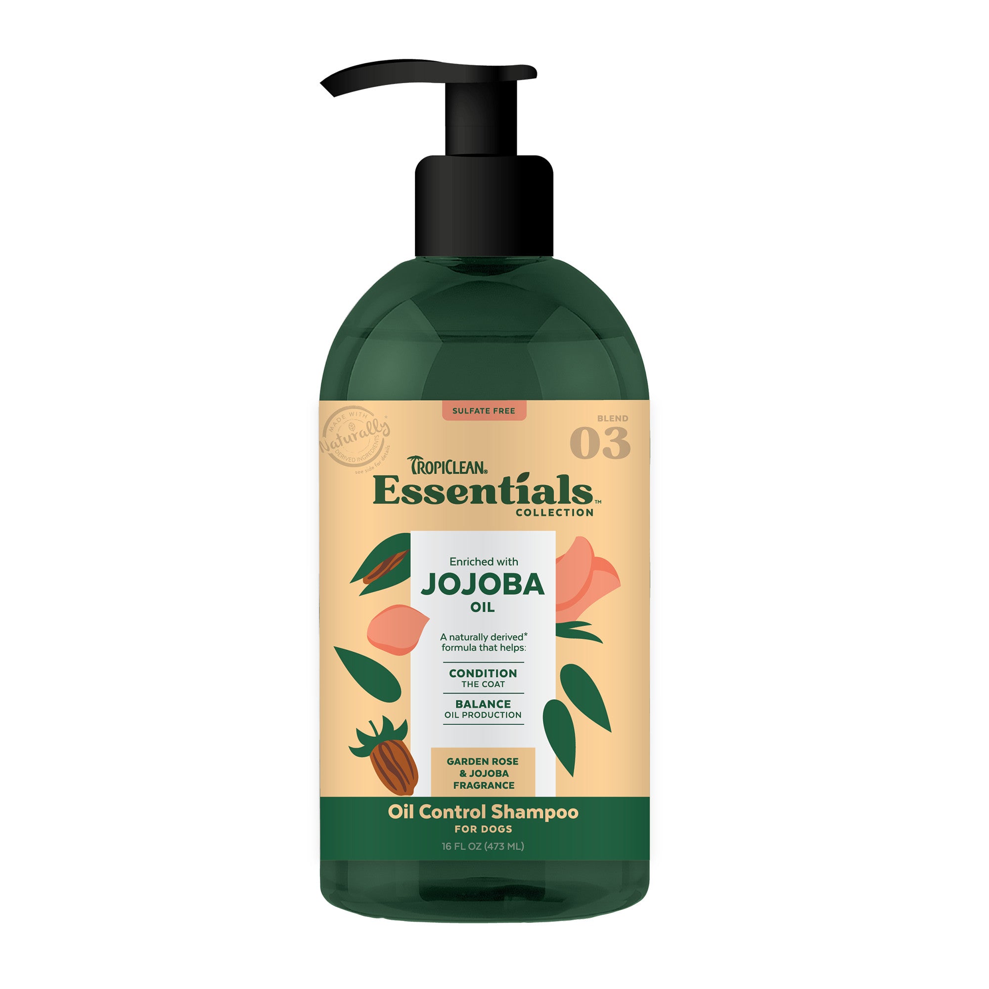 Tropiclean Essentials Jojoba Oil Dog Shampoo