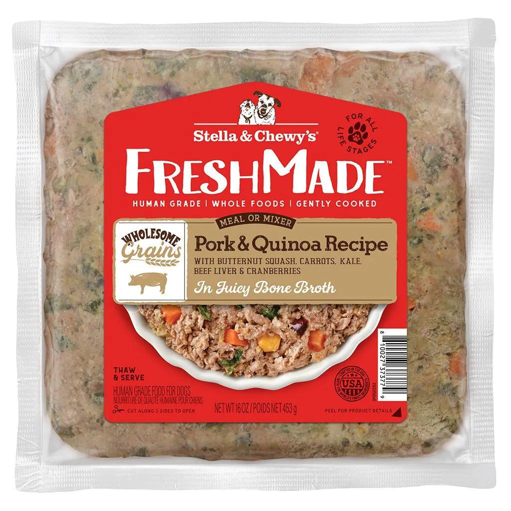 Stella & Chewy's Dog FreshMade Pork & Quinoa Gently Cooked Dog Food 16oz