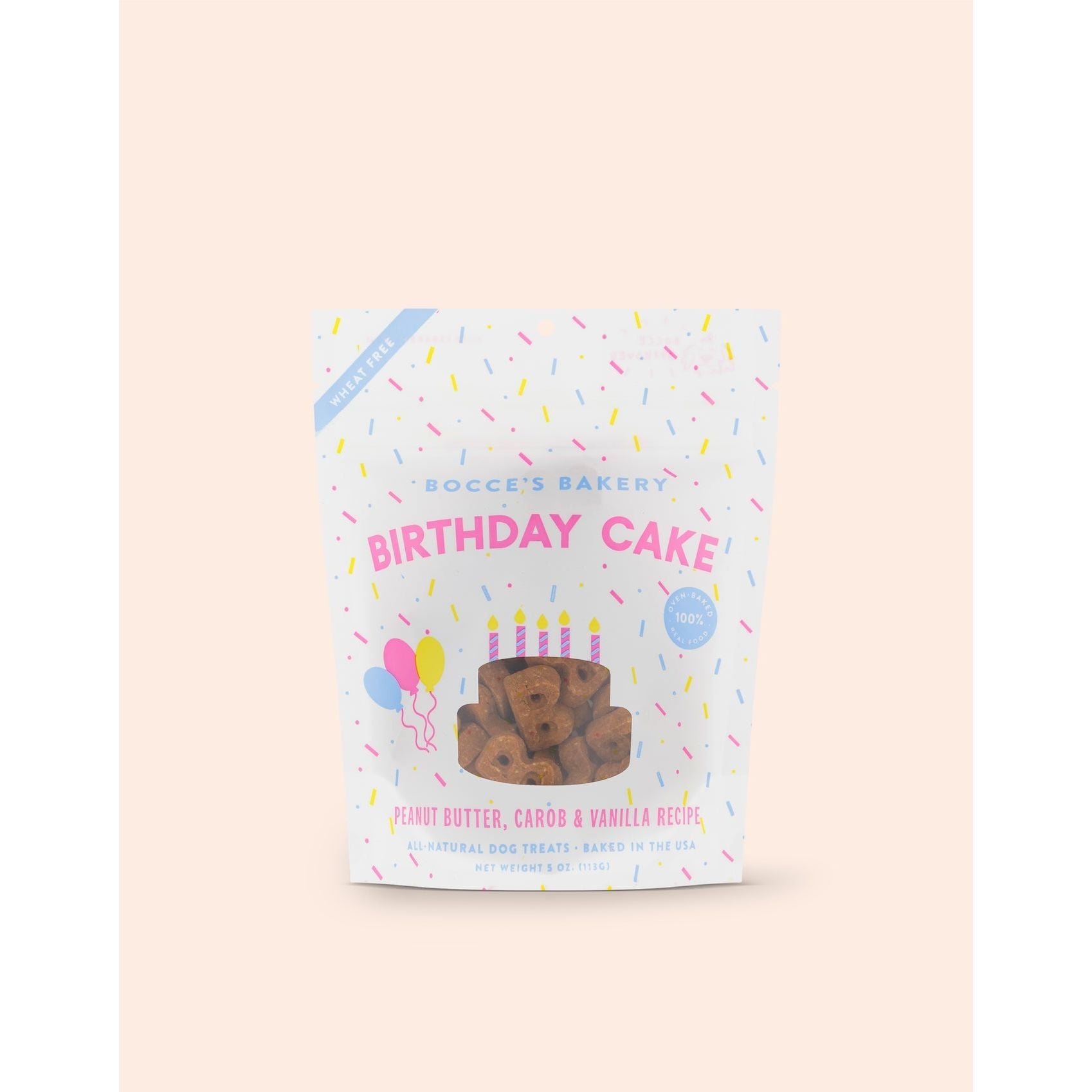 Bocce's Baker Dog Birthday Cake Biscuits 5oz