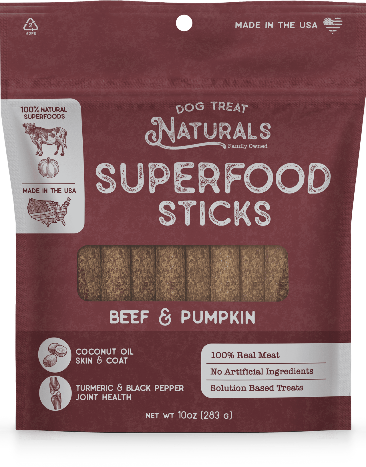 Dog Naturals Superfood Sticks Beef & Pumpkin 10oz