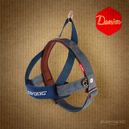 EzyDog Quick Fit Harness Denim