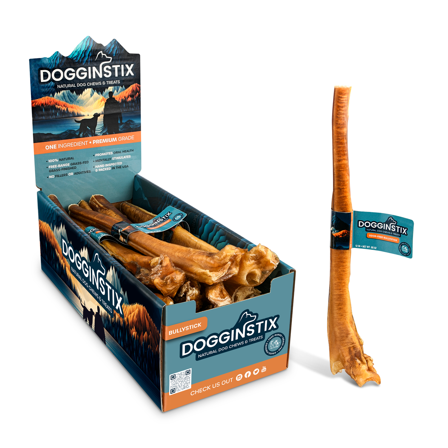 Dogginstix Bully Sticks 12" Jumbo