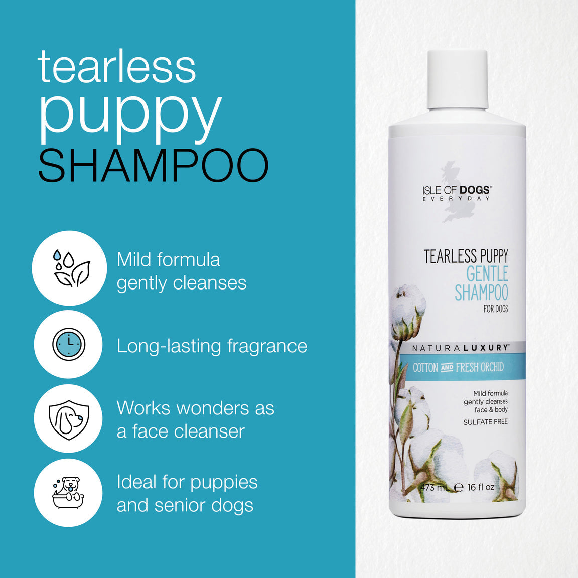 Isle of Dogs Tearless Puppy Shampoo 16oz