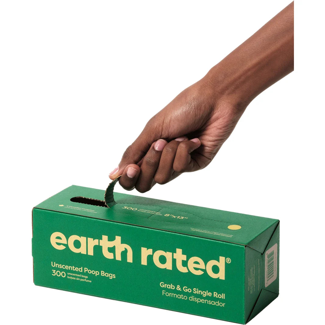 Earth Rated Poop Bags Scented Bulk Single Roll - 300ct