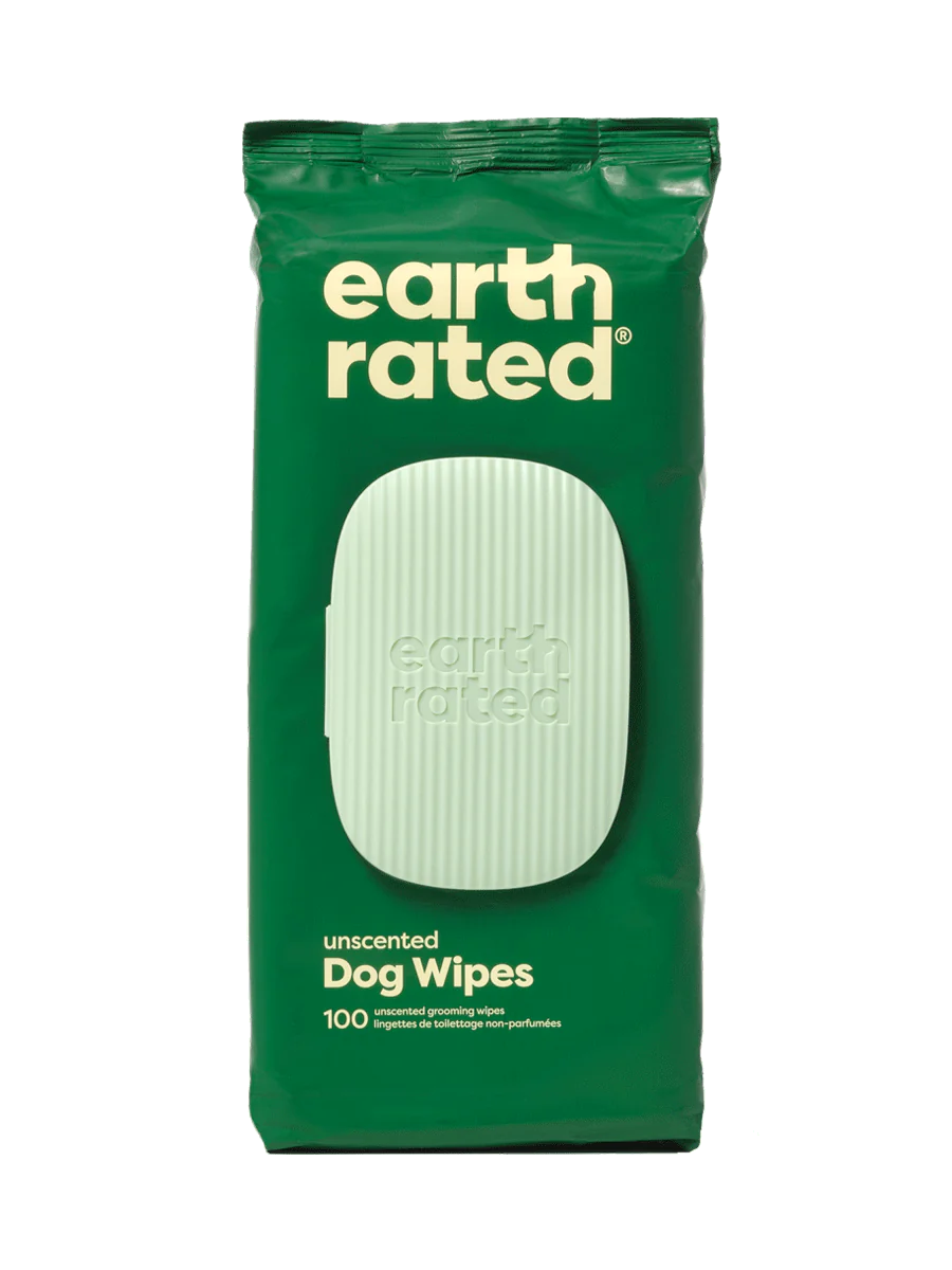 Earth Rated Dog Wipes Unscented 100 ct