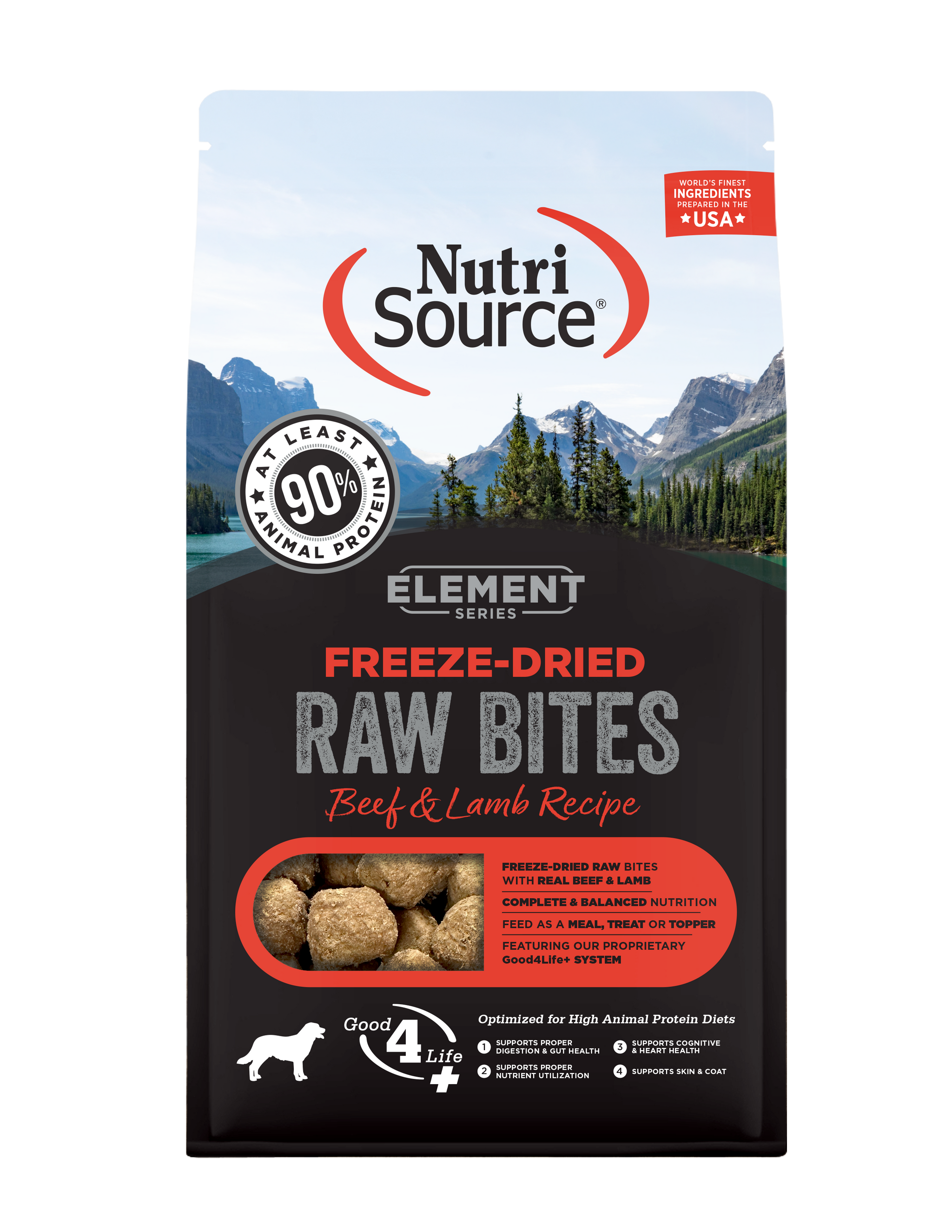 Nutrisource Dog Freeze-Dried Elements Series Nuggets Beef & Lamb 2.5oz