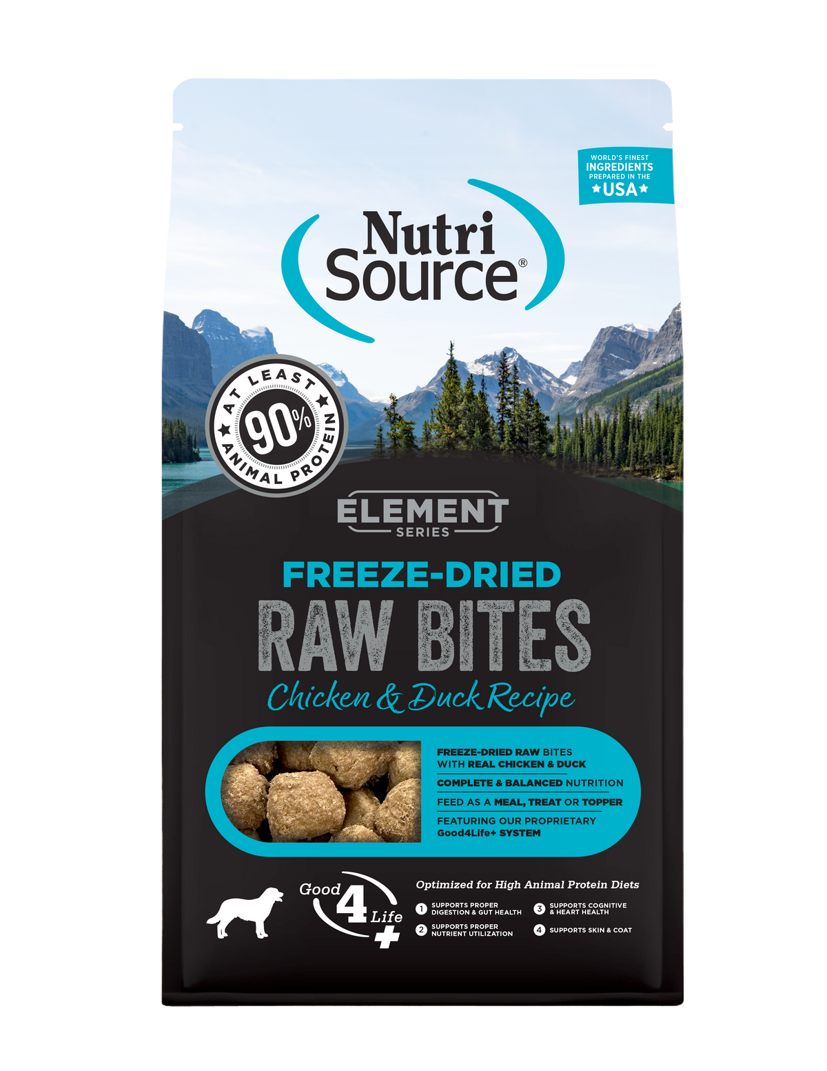 Nutrisource Dog Freeze-Dried Elements Series Nuggets Chicken & Duck 2.5oz