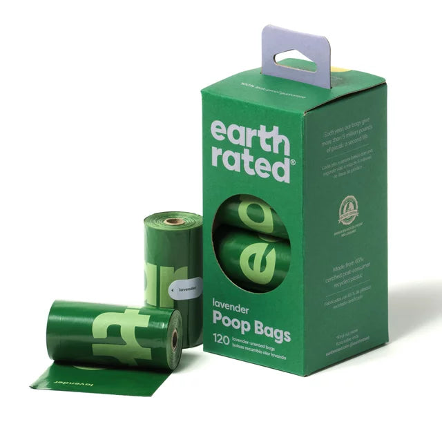 EARTH RATED POOP BAGS SCENTED REFILL ROLLS - 120CT