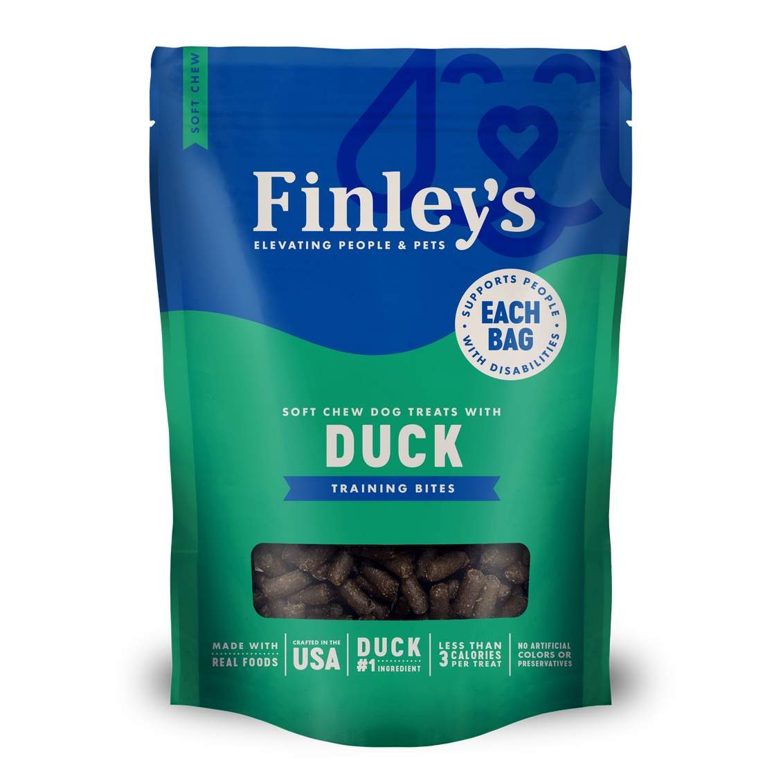 Finley's Dog Soft Trainer Bites Duck Treat 6oz