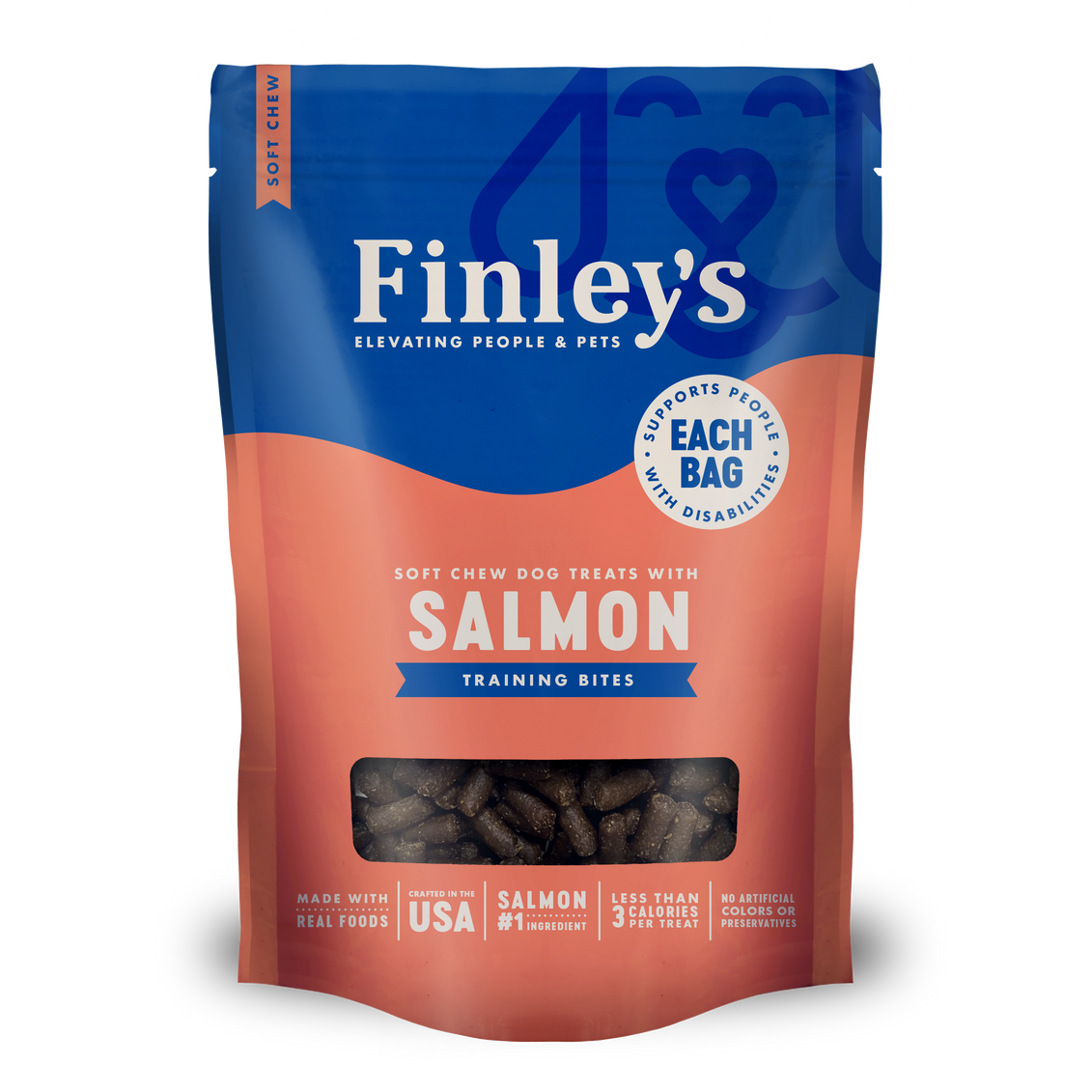 Finley's Dog Soft Trainer Bites Salmon Treat 6oz