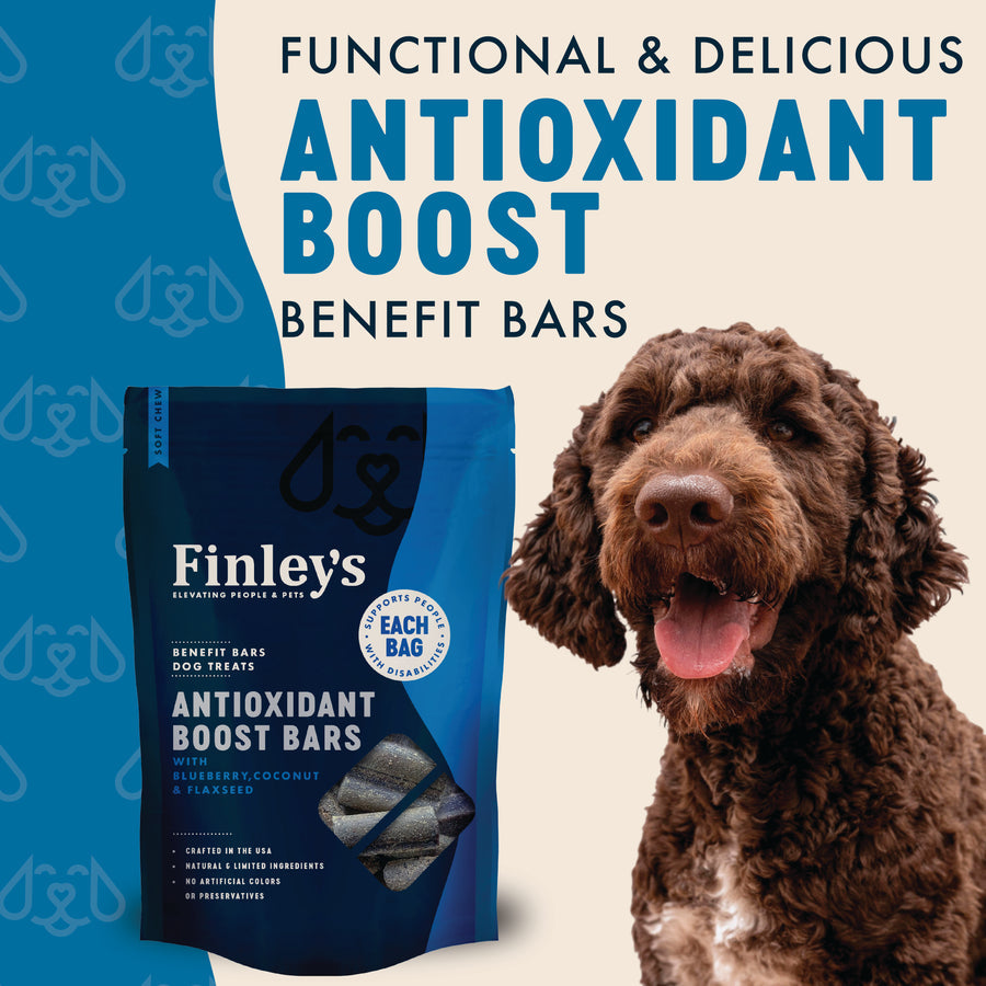 Finley's Dog Soft Benefit Bars Antioxidant Boost Treat 6oz