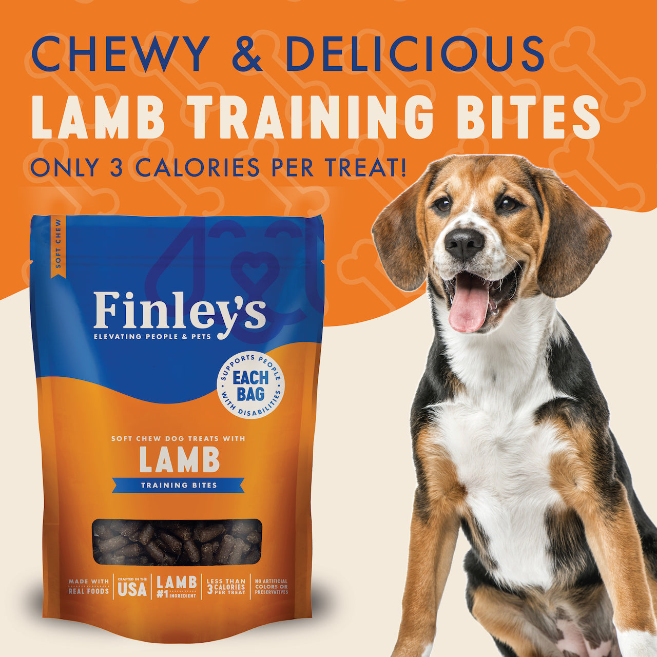 Finley's Dog Soft Trainer Bites Lamb Treat 6oz
