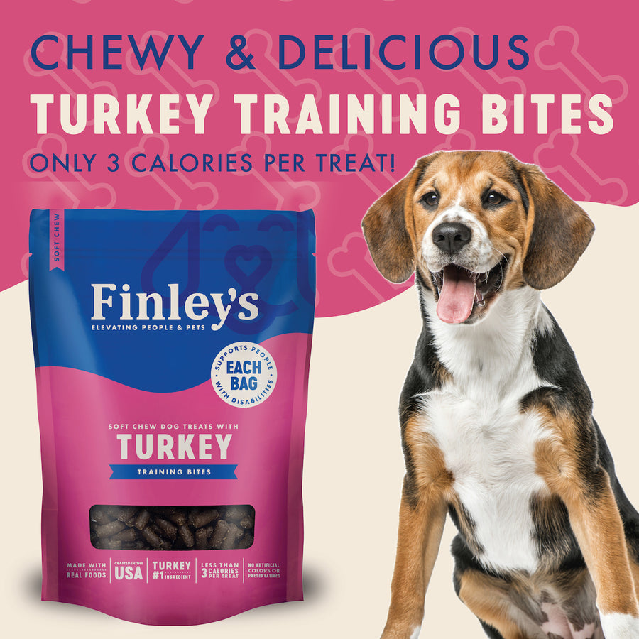 Finley's Dog Soft Trainer Bites Turkey Treat 6oz