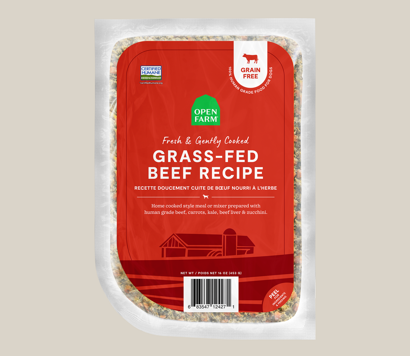 Open Farm Beef Gently Cooked Recipe 16oz