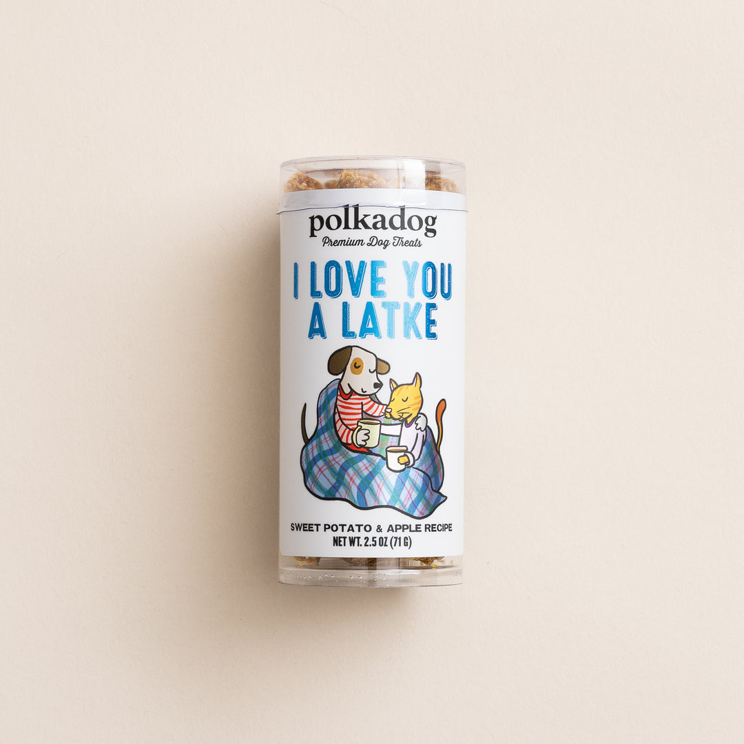 Polkadog Bakery Holiday Mini tube Love You Latke 2.5oz- Sweet Potato & Apple recipe