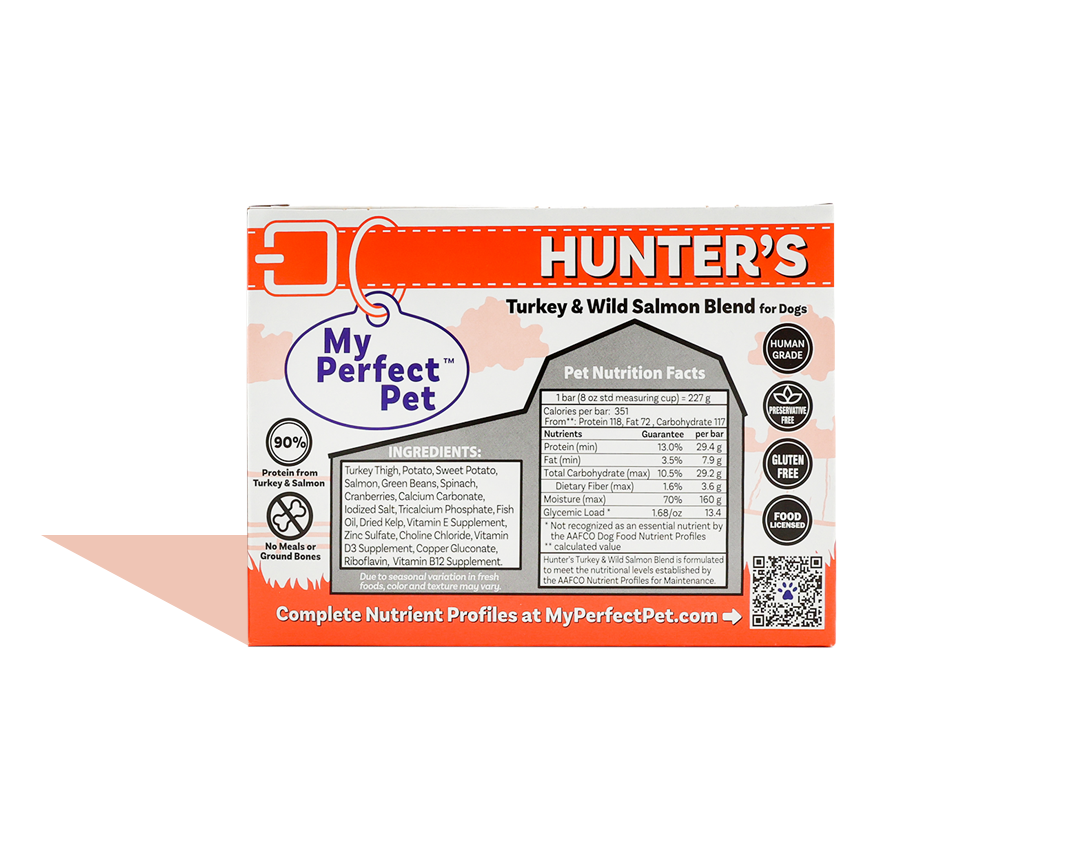 My Perfect Pet Dog Frozen Hunter's Turkey & Salmon 4lbs