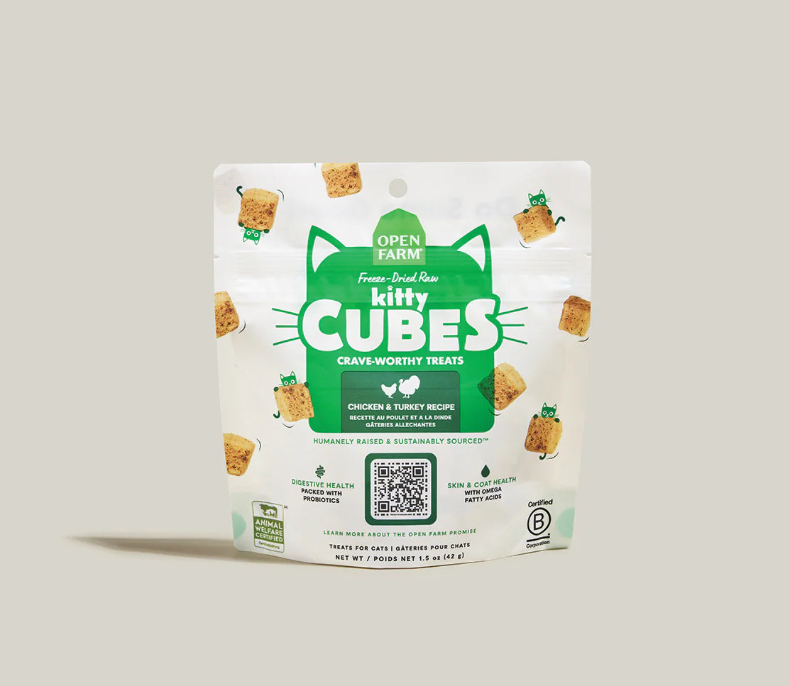 Open Farm Kitty Cubes Chicken and Turkey 1.5oz