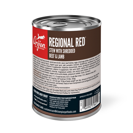 ORIJEN REGIONAL RED STEW CAN 12.8OZ