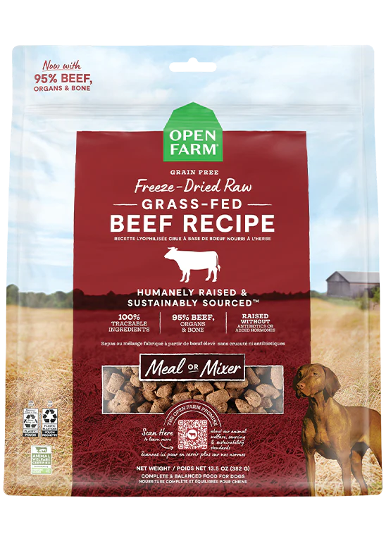 Open Farm Dog Morsels Beef FD Raw